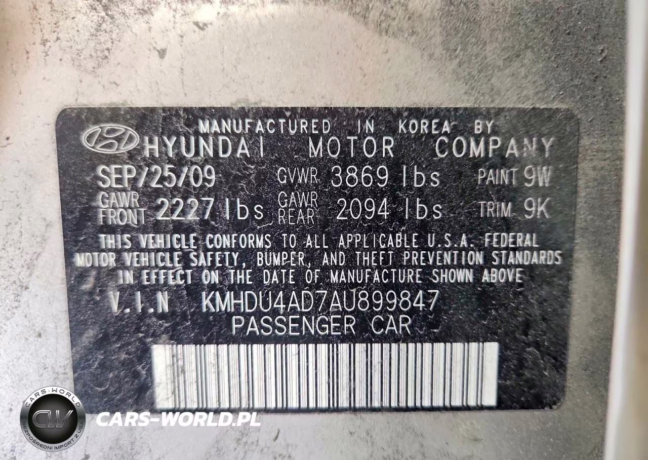 2010 Hyundai Elantragls VIN:KMHDU4AD7AU899847 - 13