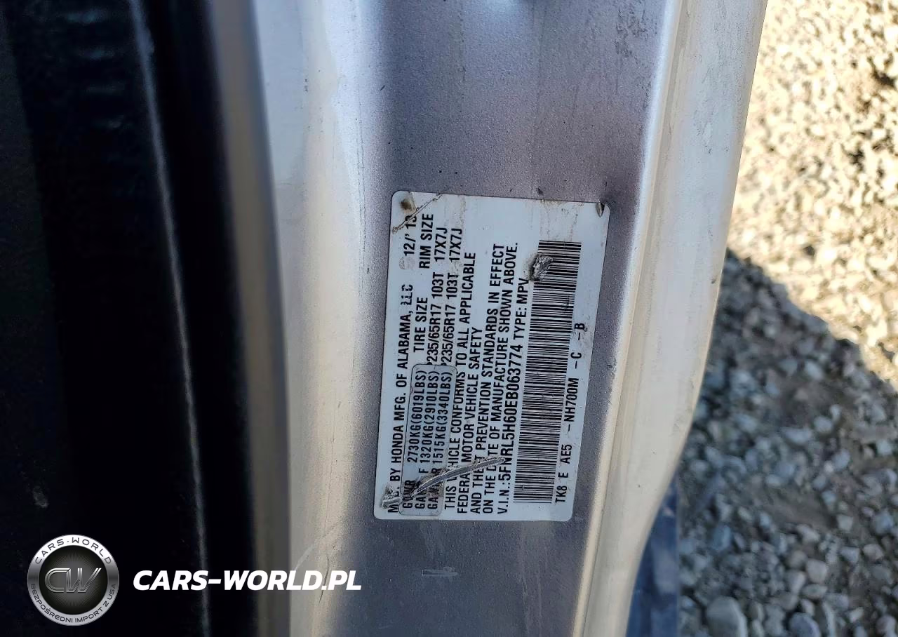 2014 Honda Odyssey Exl VIN:5FNRL5H60EB063774 - 13