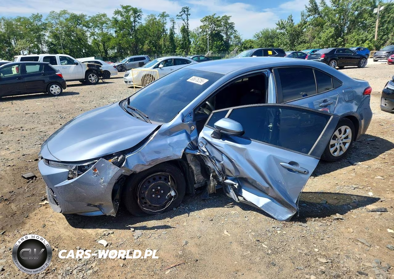 2022 Toyota Corolla Le VIN:JTDEPMAEXNJ194704 - 1