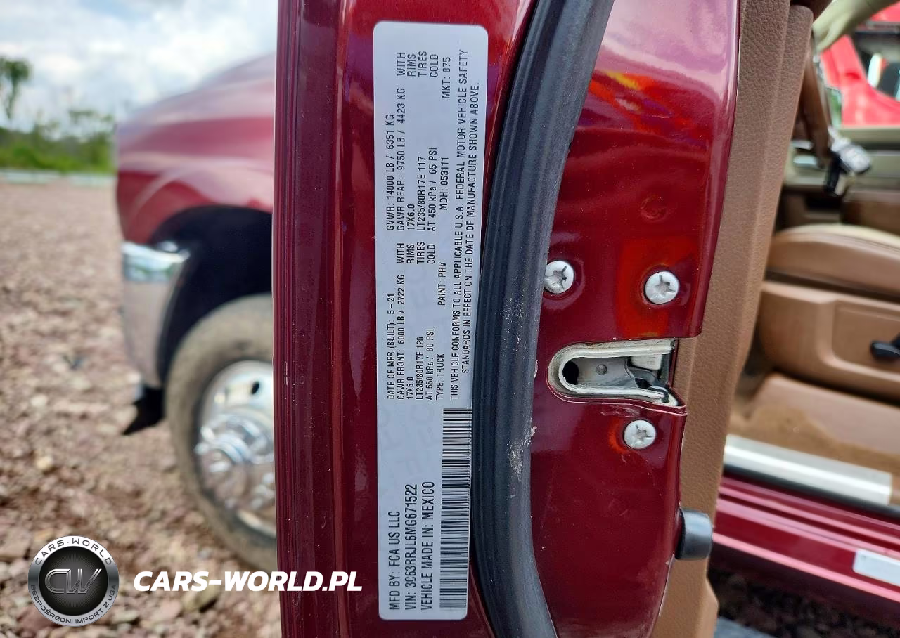 2021 Ram 3500 Laramie VIN:3C63RRJL6MG671522 - 14