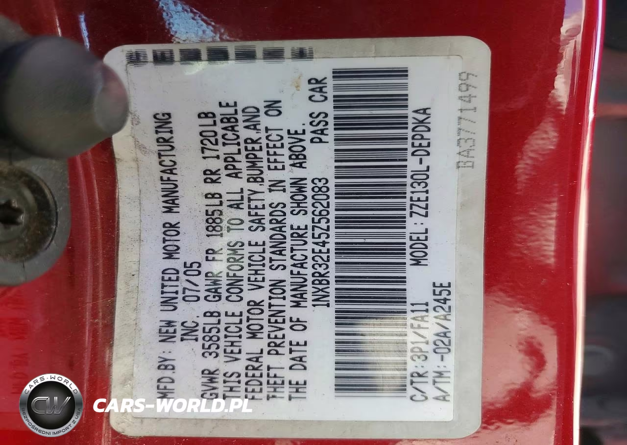 2005 Toyota Corolla Ce VIN:1NXBR32E45Z562083 - 13