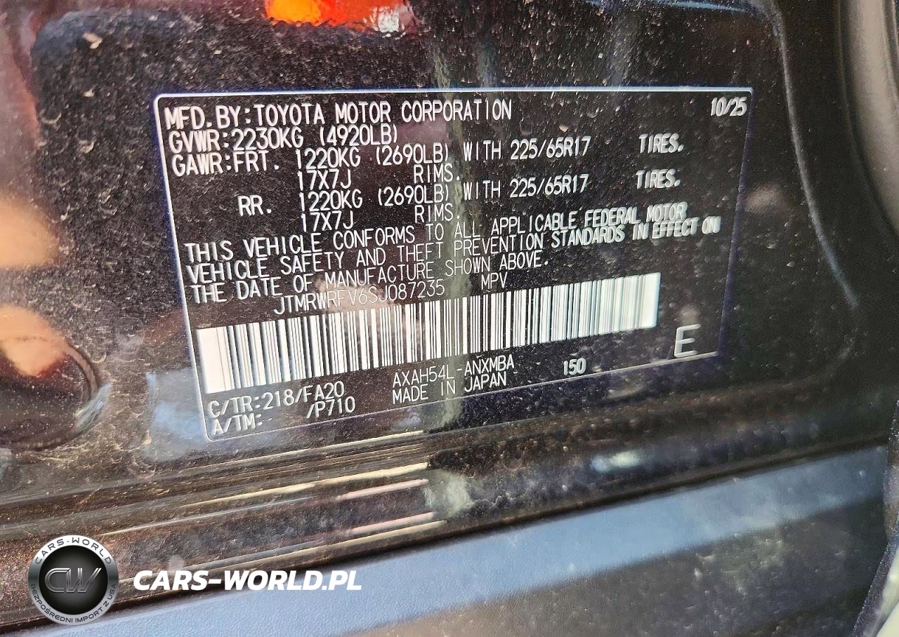 2025 Toyota Rav4 Hybrid Xle VIN:JTMRWRFV6SJ087235 - 12
