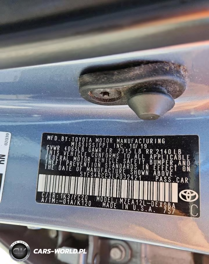 2020 Toyota Corolla Se VIN:5YFS4RCE2LP032421 - 12