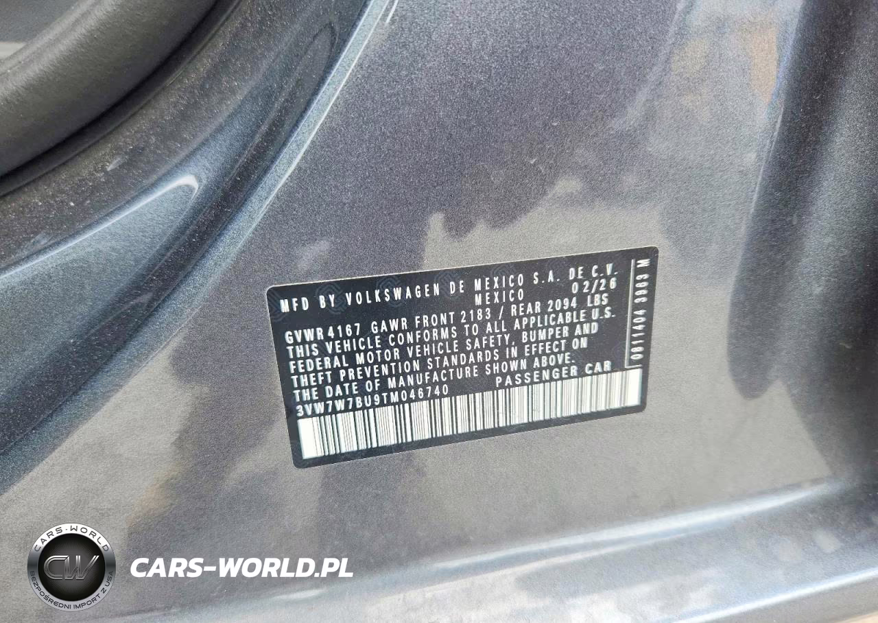 2026 Volkswagen Jetta Se VIN:3VW7W7BU9TM046740 - 12