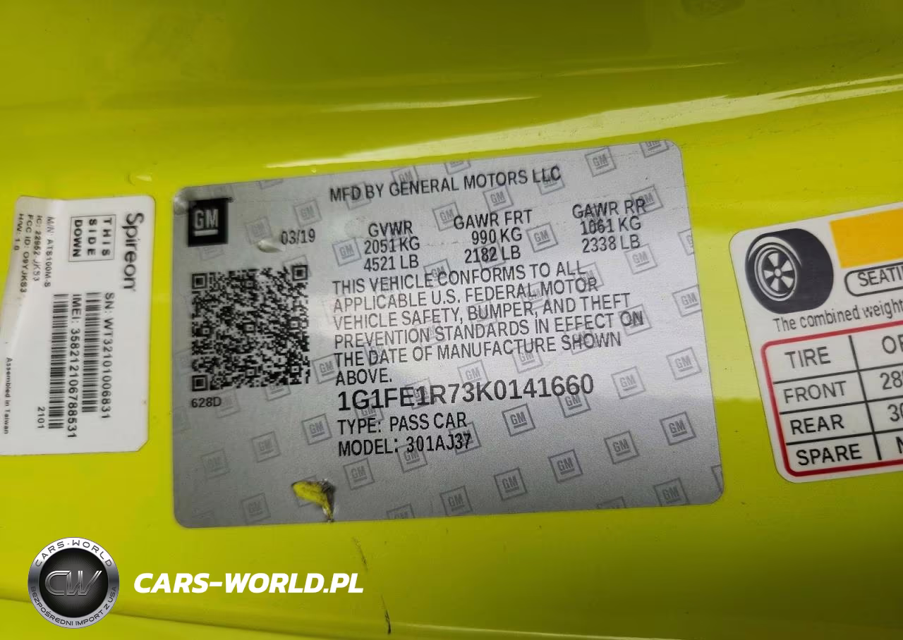 2019 Chevrolet Camaro Ss VIN:1G1FE1R73K0141660 - 12