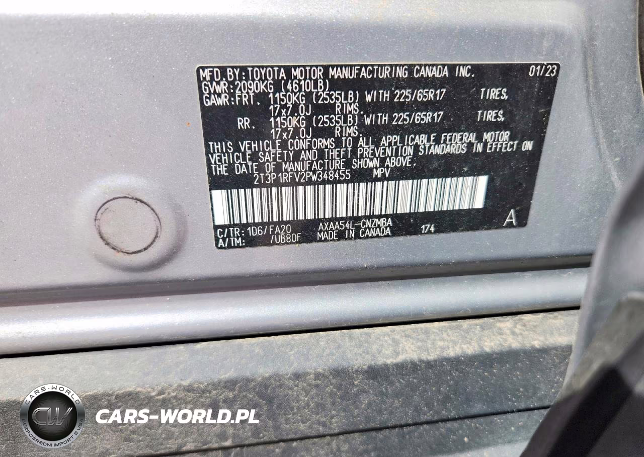 2023 Toyota Rav4 Xle VIN:2T3P1RFV2PW348455 - 13