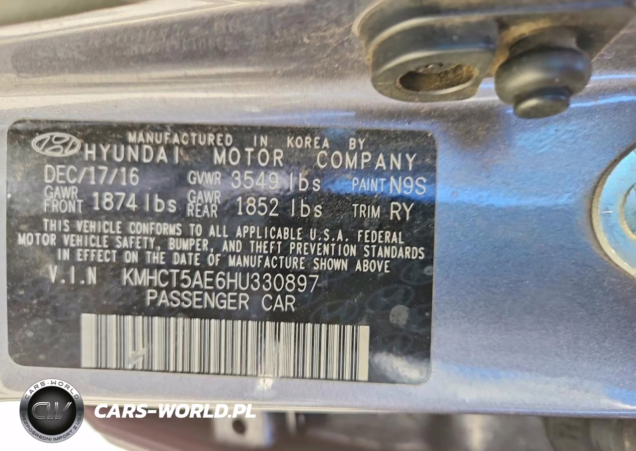 2017 Hyundai Accent Se VIN:KMHCT5AE6HU330897 - 13