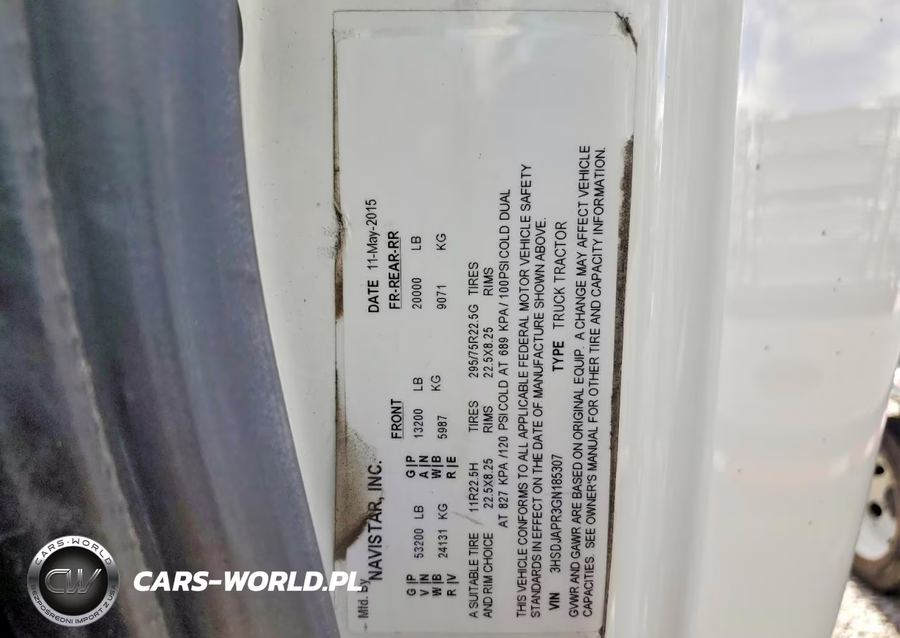 2016 International Prostar VIN:3HSDJAPR3GN185307 - 12