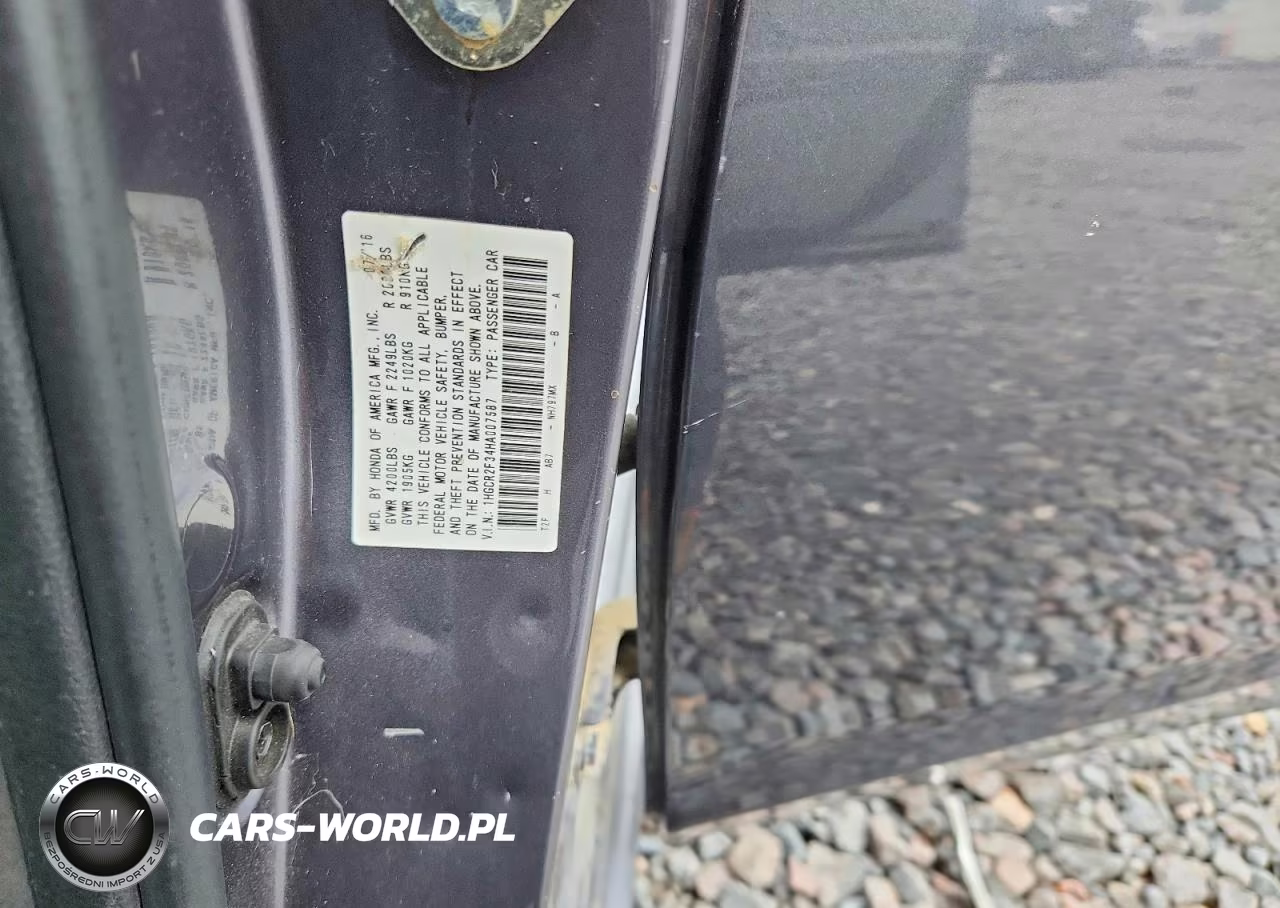 2017 Honda Accord Lx VIN:1HGCR2F34HA007587 - 13