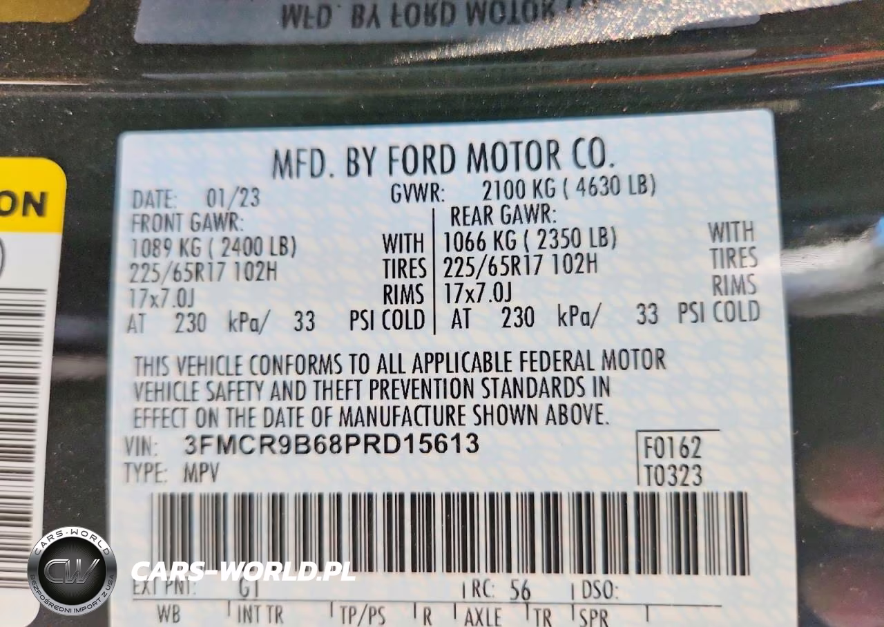 2023 Ford Bronco Sport Big Bend VIN:3FMCR9B68PRD15613 - 13