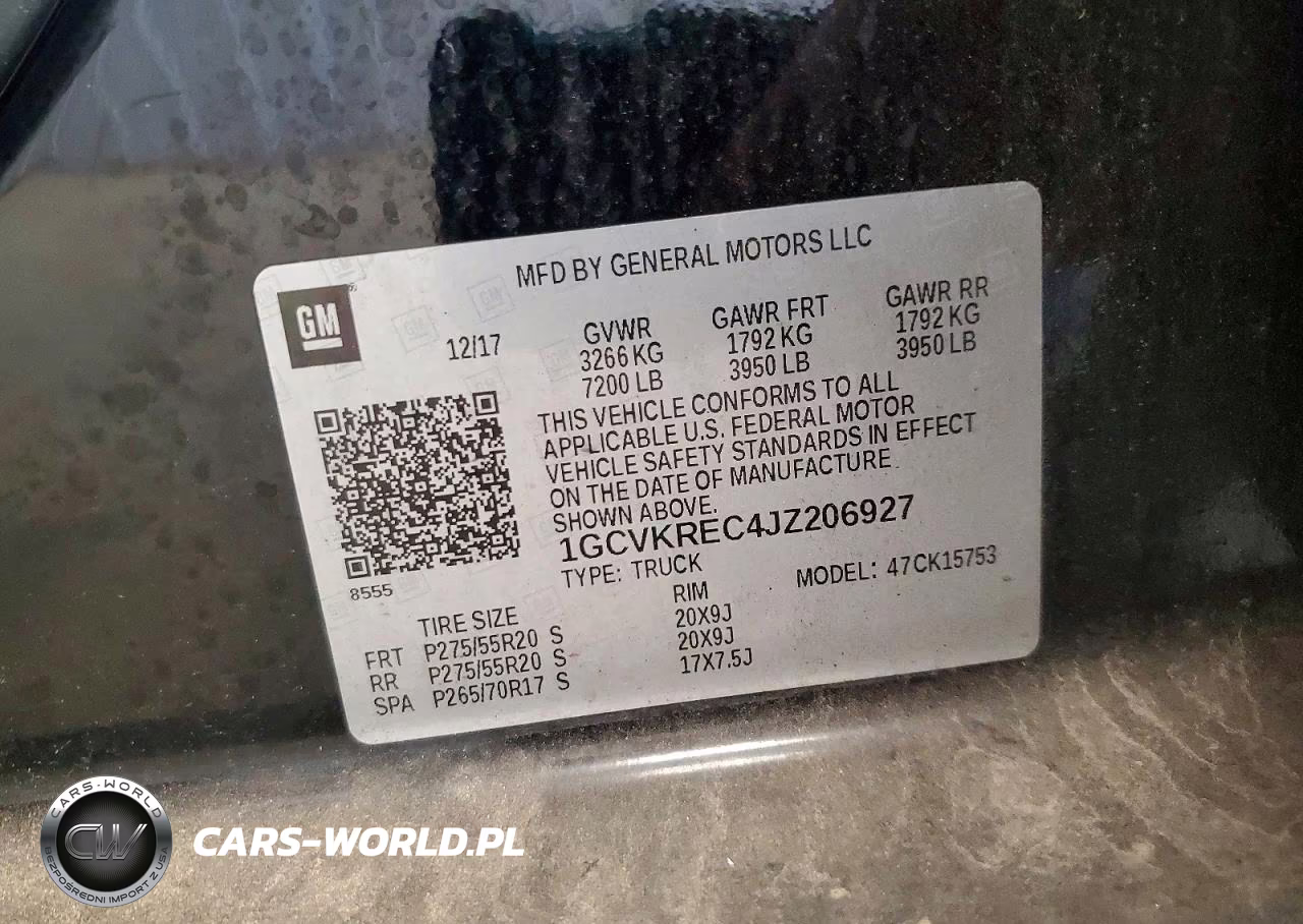 2018 Chevrolet Silverado K1500 Lt VIN:1GCVKREC4JZ206927 - 13