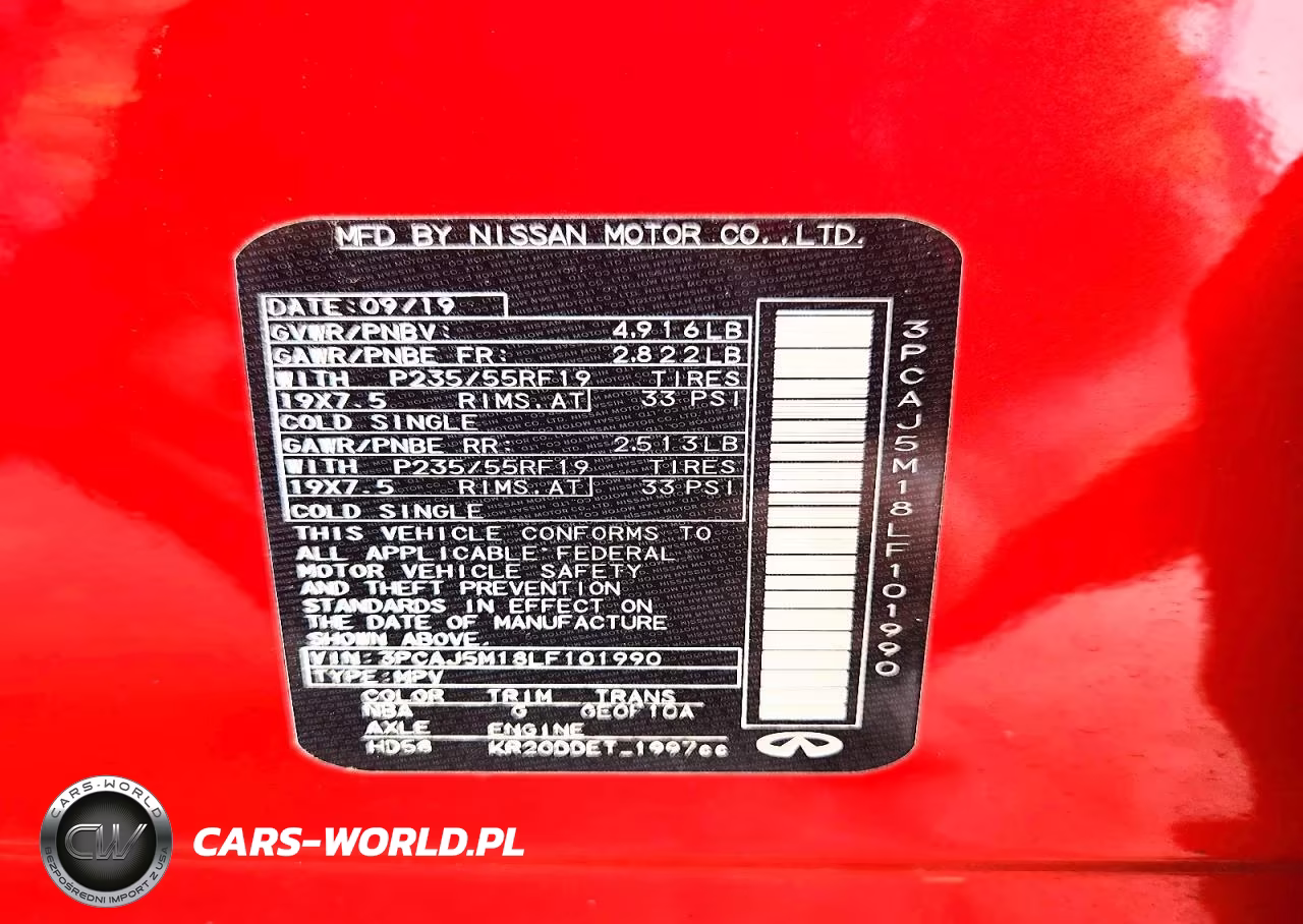 2020 Infiniti Qx50 Sensory VIN:3PCAJ5M18LF101990 - 13