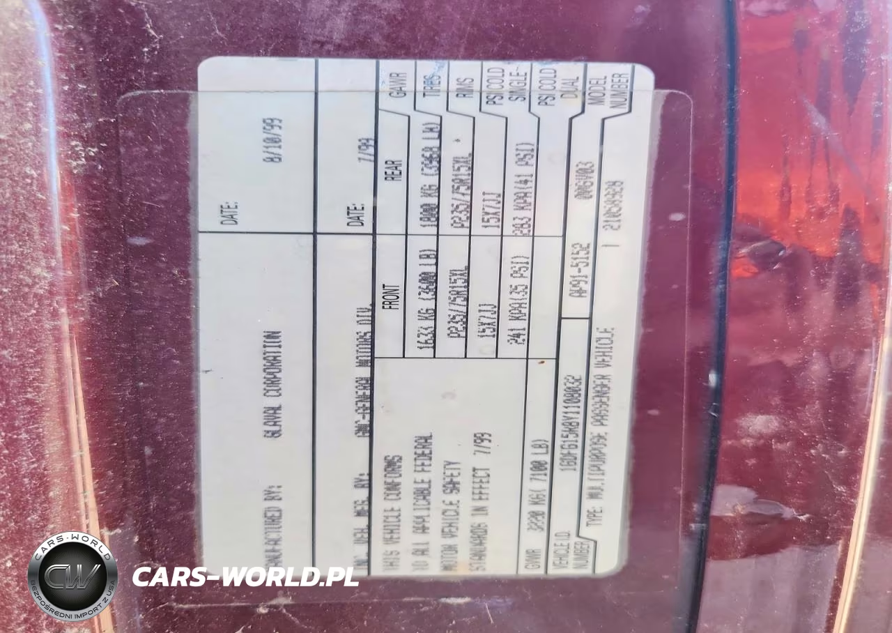 2000 GMC Savana Rv G1500 VIN:1GDFG15R8Y1108032 - 13