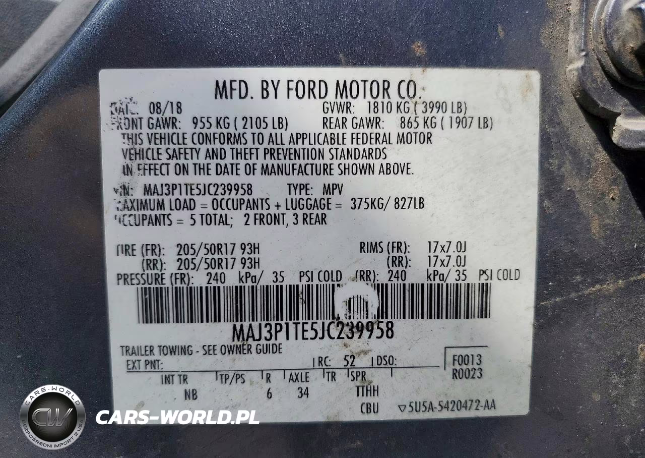 2018 Ford Ecosport Se VIN:MAJ3P1TE5JC239958 - 13