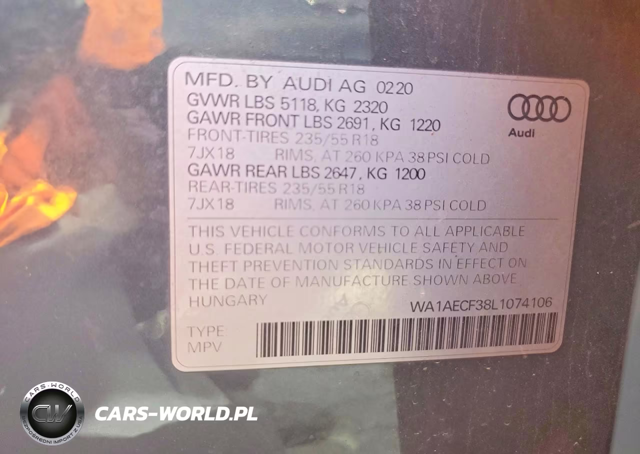 2020 Audi Q3 Premium VIN:WA1AECF38L1074106 - 12