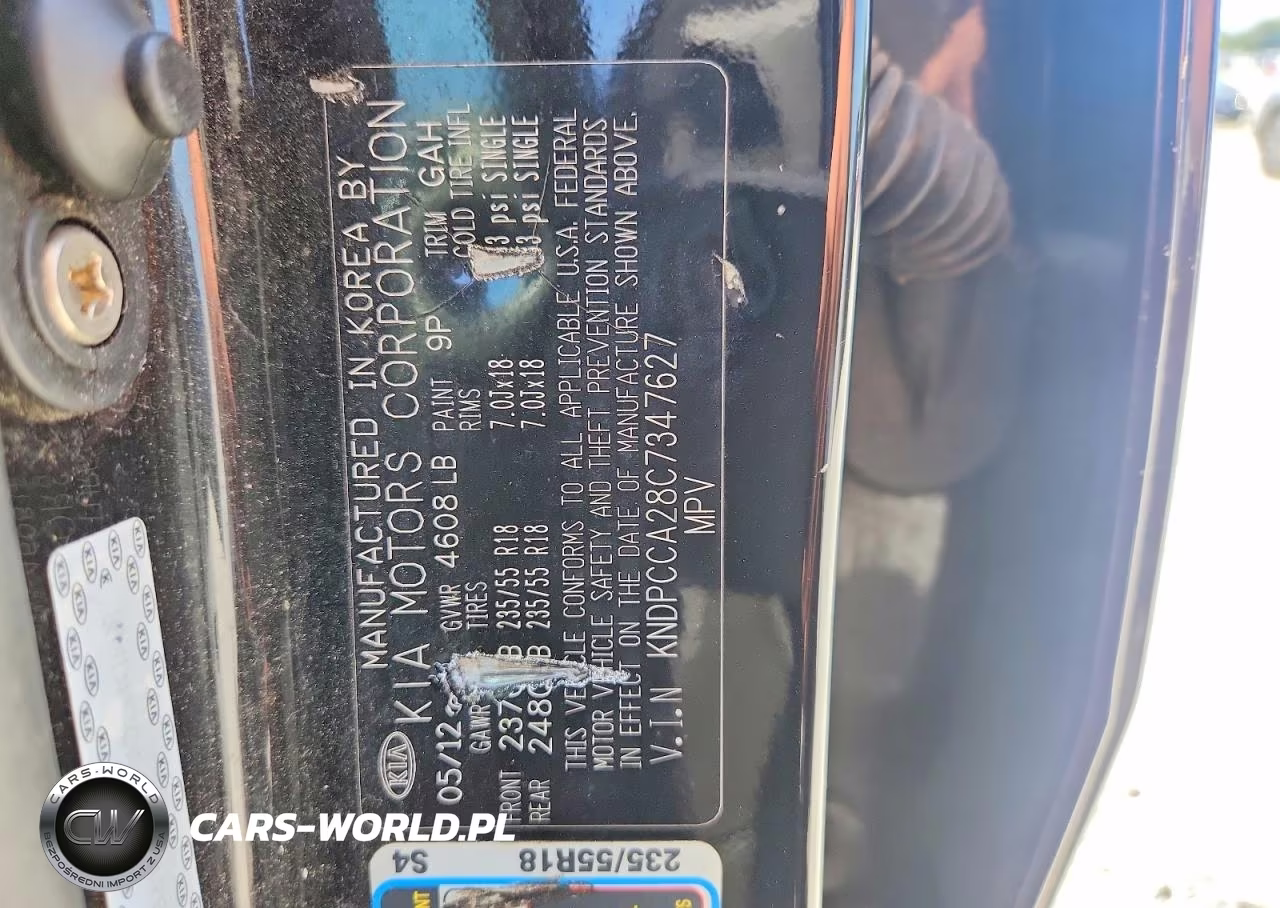 2012 Kia Sportage Ex VIN:KNDPCCA28C7347627 - 13