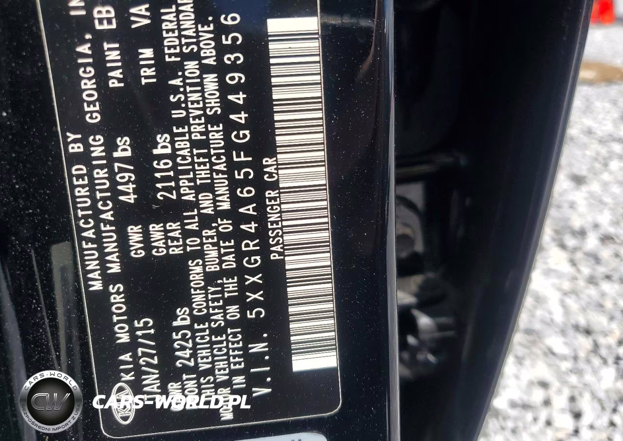 2015 Kia Optima Sx VIN:5XXGR4A65FG449356 - 13