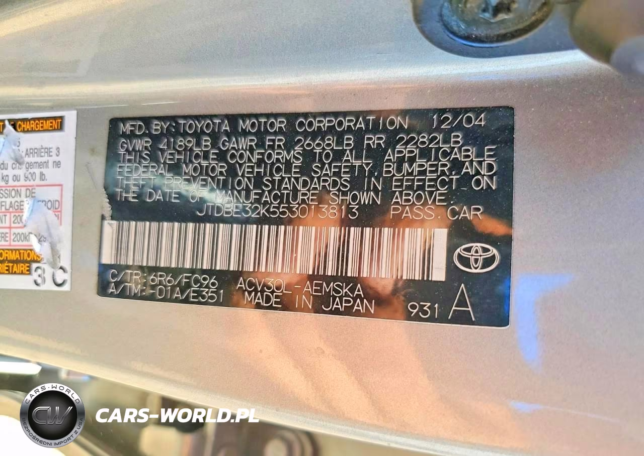 2005 Toyota Camry Se VIN:JTDBE32K553013813 - 12
