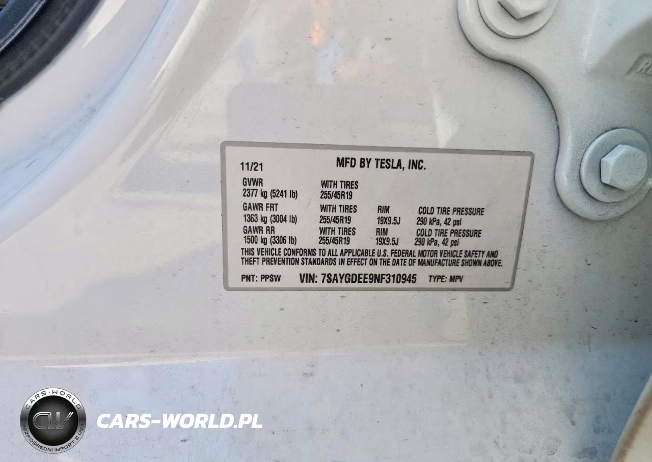 2022 Tesla Model Y VIN:7SAYGDEE9NF310945 - 12