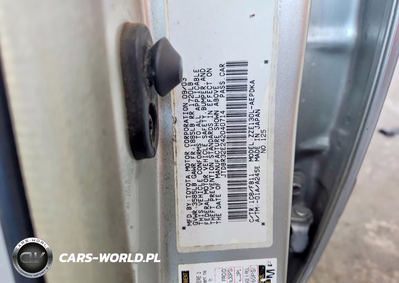 2004 Toyota Corolla Ce VIN:JTDBR32E242040714 - 12