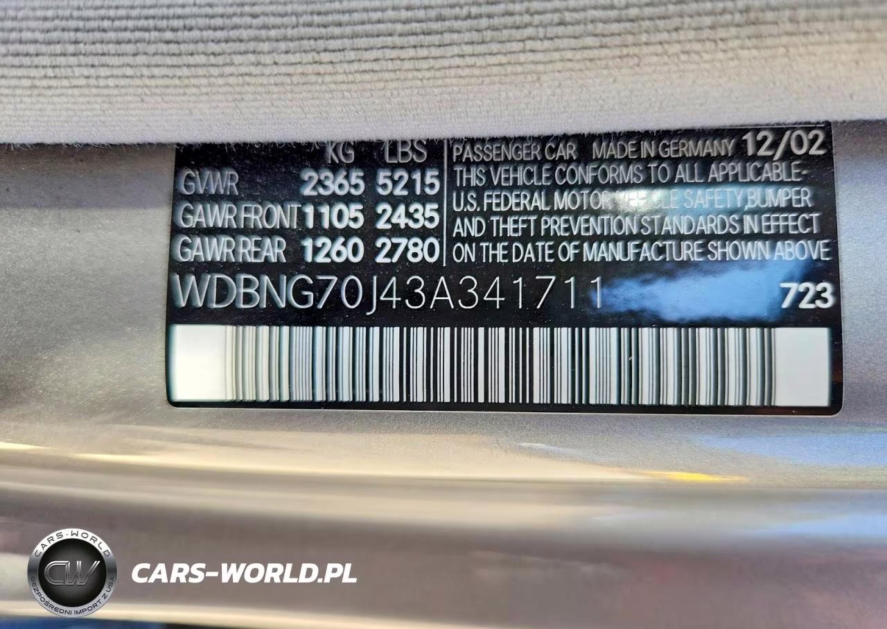 2003 Mercedes-Benz S 430 VIN:WDBNG70J43A341711 - 13
