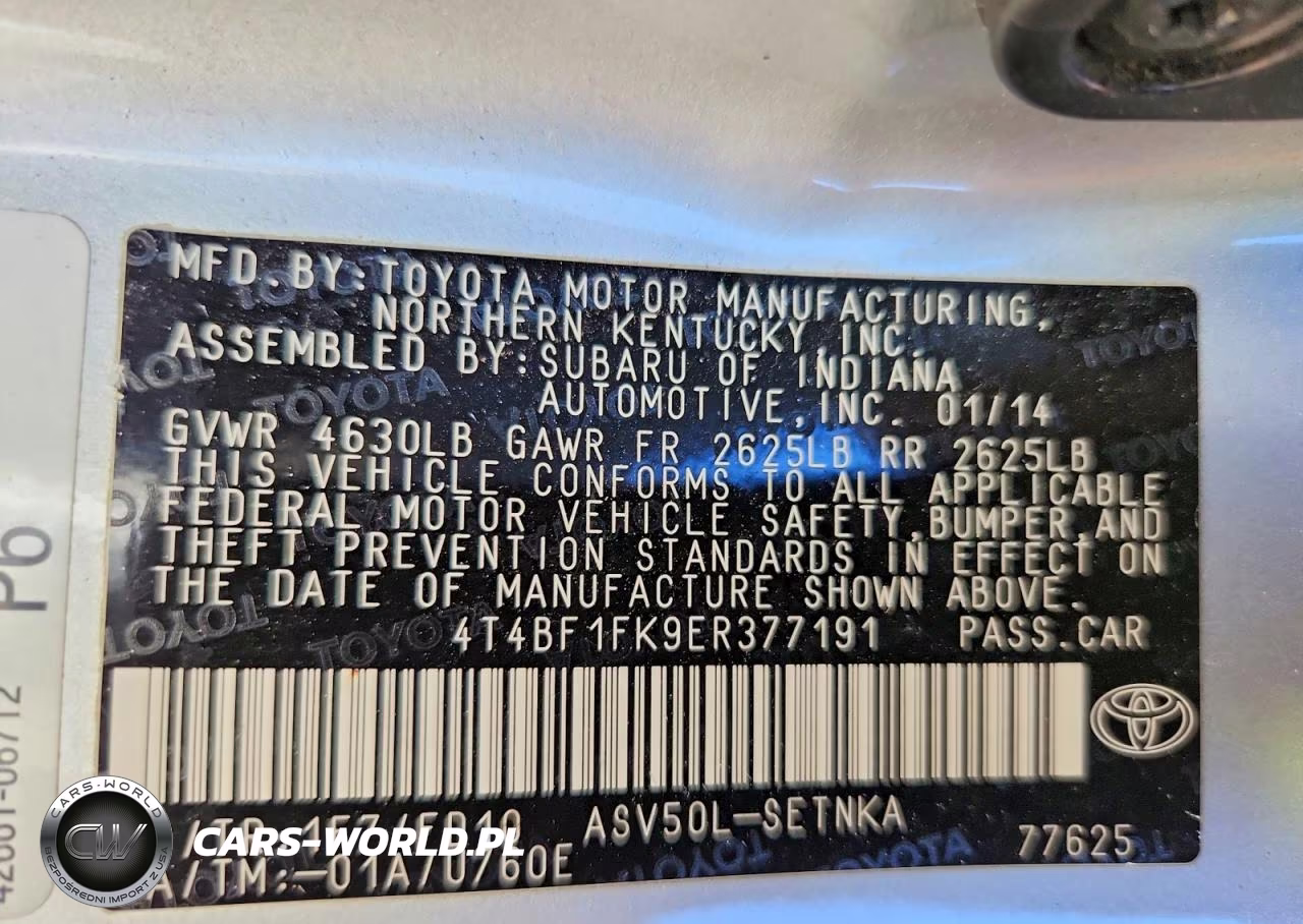 2014 Toyota Camry Le VIN:4T4BF1FK9ER377191 - 13