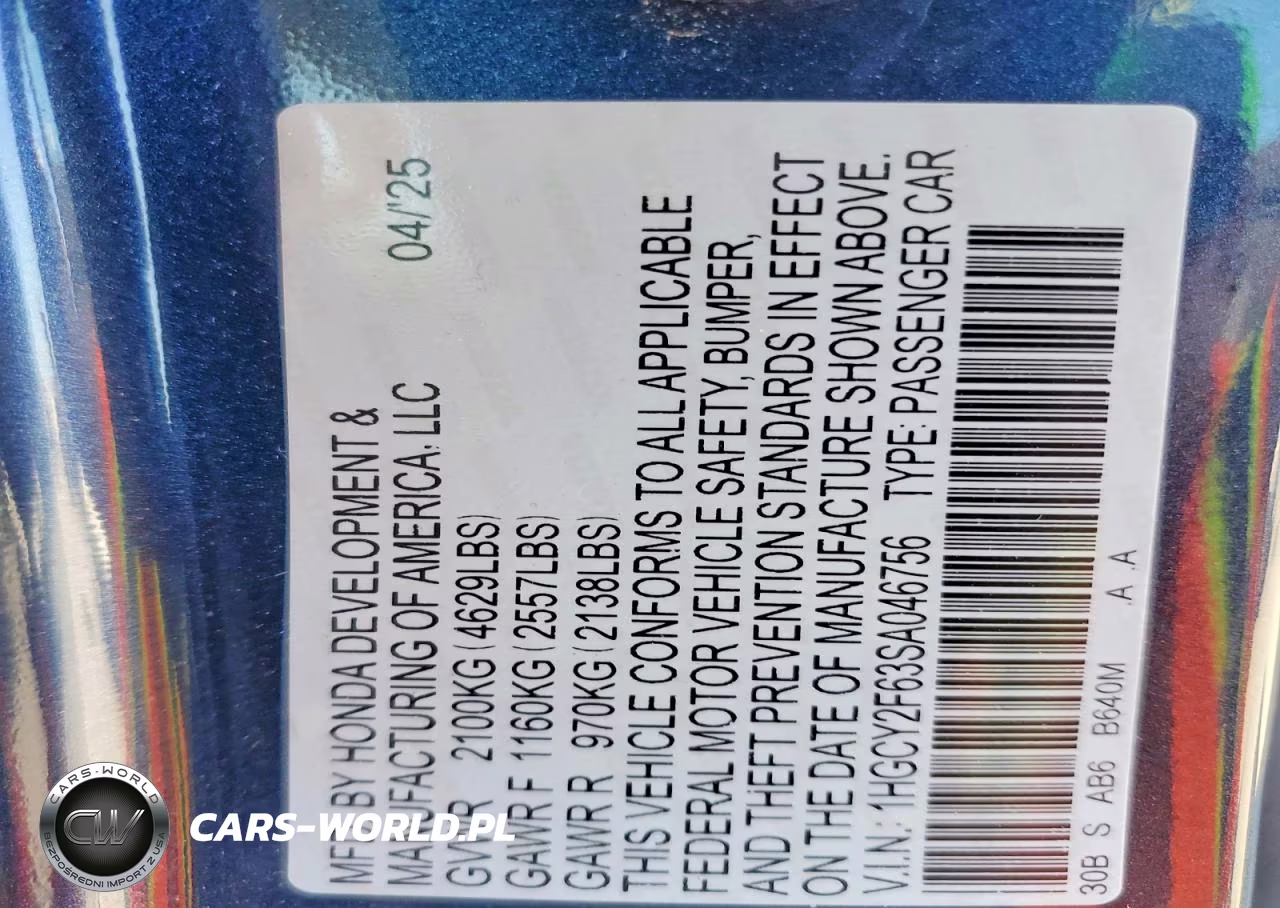 2025 Honda Accord Hybrid Exl VIN:1HGCY2F63SA046756 - 13