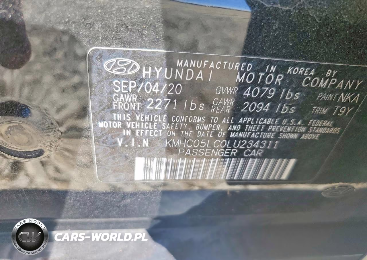 2020 Hyundai Ioniq Limited VIN:KMHC05LC0LU234311 - 12