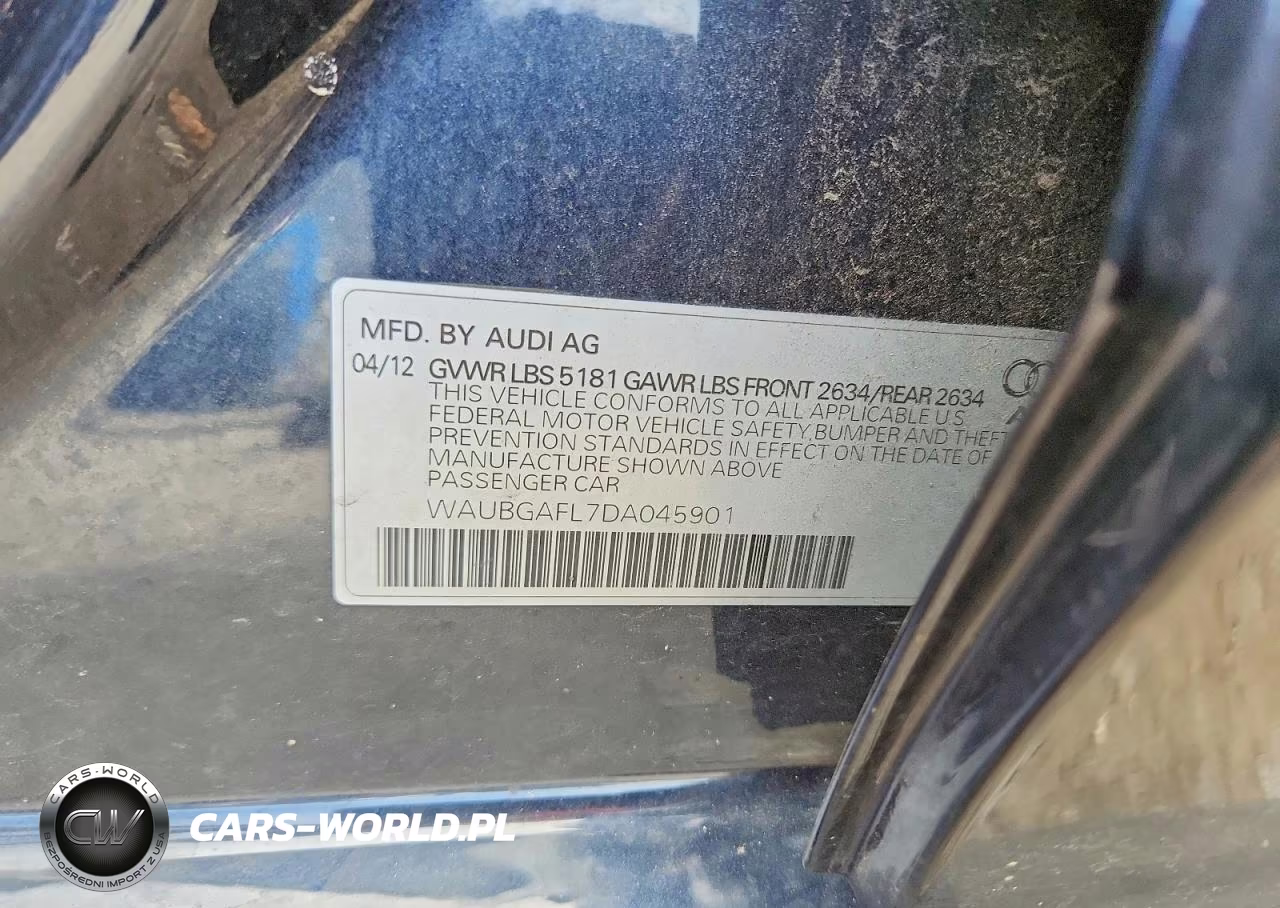 2013 Audi S4 Premium Plus VIN:WAUBGAFL7DA045901 - 12