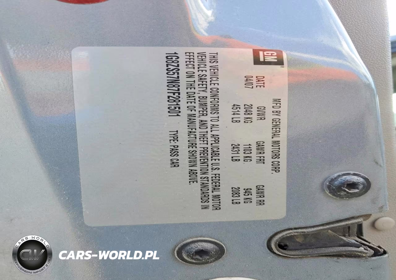 2007 Saturn Aura Xe VIN:1G8ZS57N87F281501 - 12
