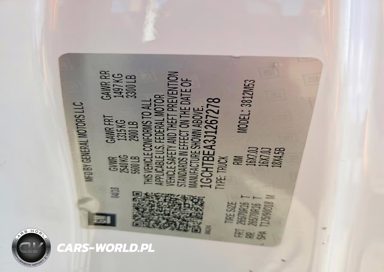 2018 Chevrolet Colorado VIN:1GCHTBEA3J1267278 - 12