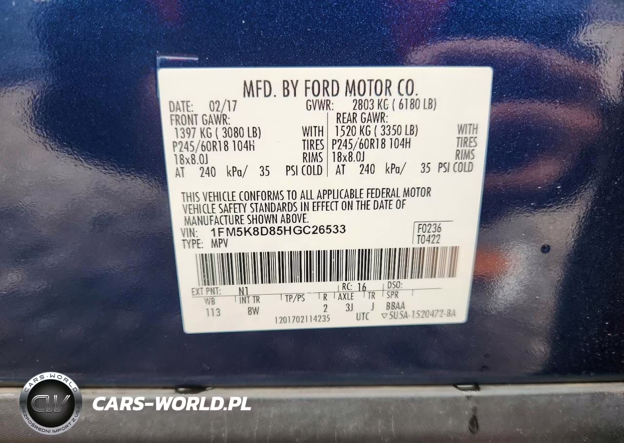 2017 Ford Explorer Xlt VIN:1FM5K8D85HGC26533 - 12