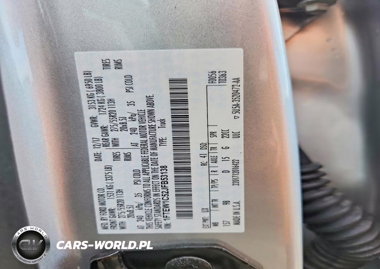 2018 Ford F150 Supercrew VIN:1FTEW1C52JFB53138 - 13