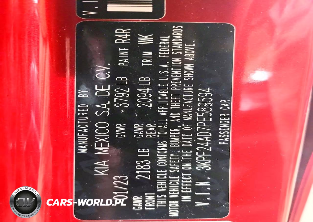2023 Kia Forte Lxs VIN:3KPF24AD7PE589594 - 12