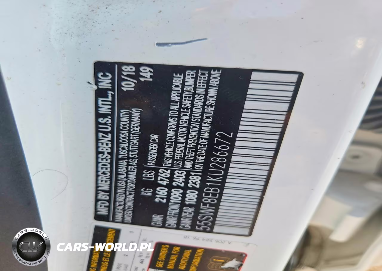 2019 Mercedes-Benz C 300 4Matic VIN:55SWF8EB1KU286672 - 12