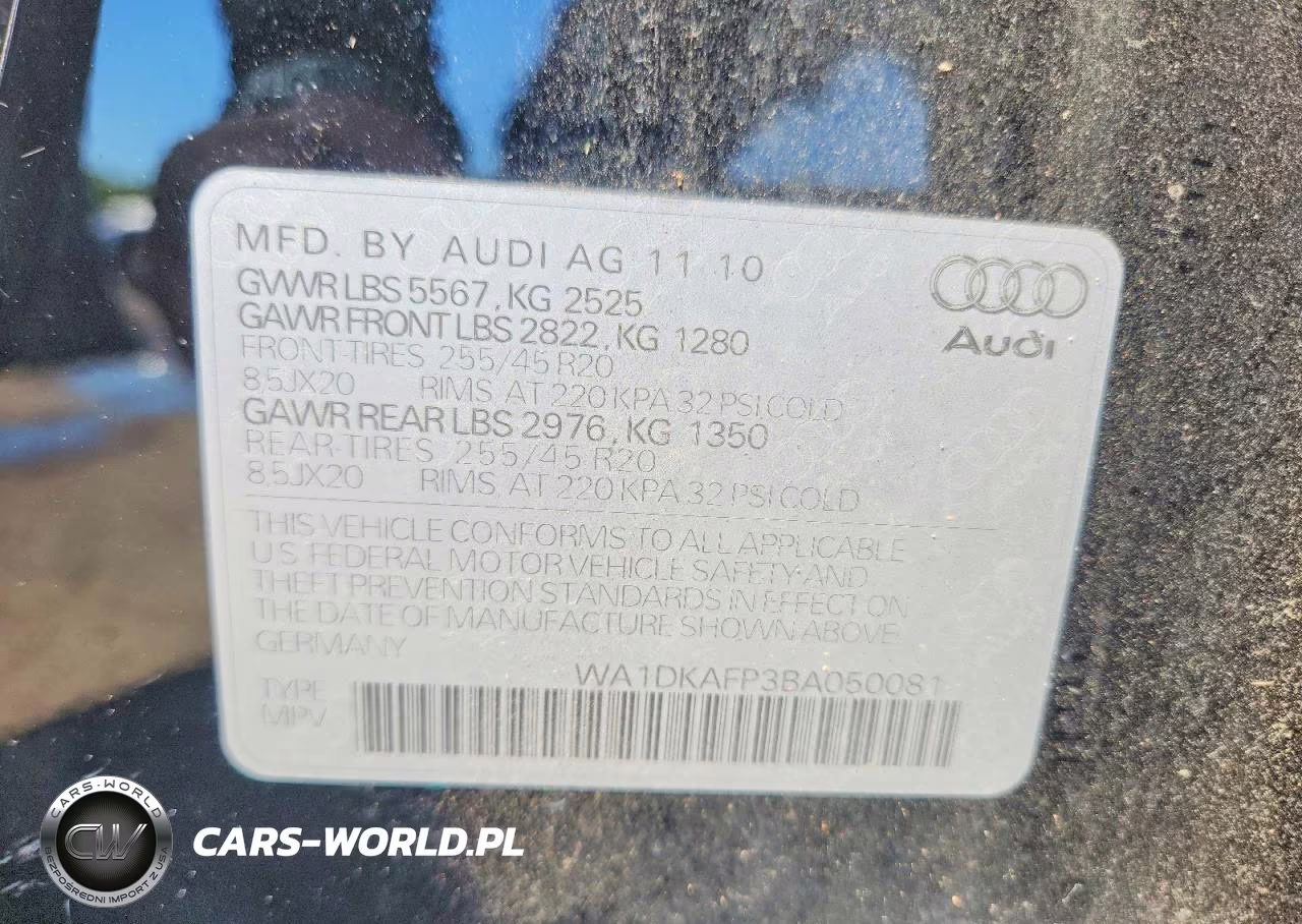 2011 Audi Q5 Premium Plus VIN:WA1DKAFP3BA050081 - 13