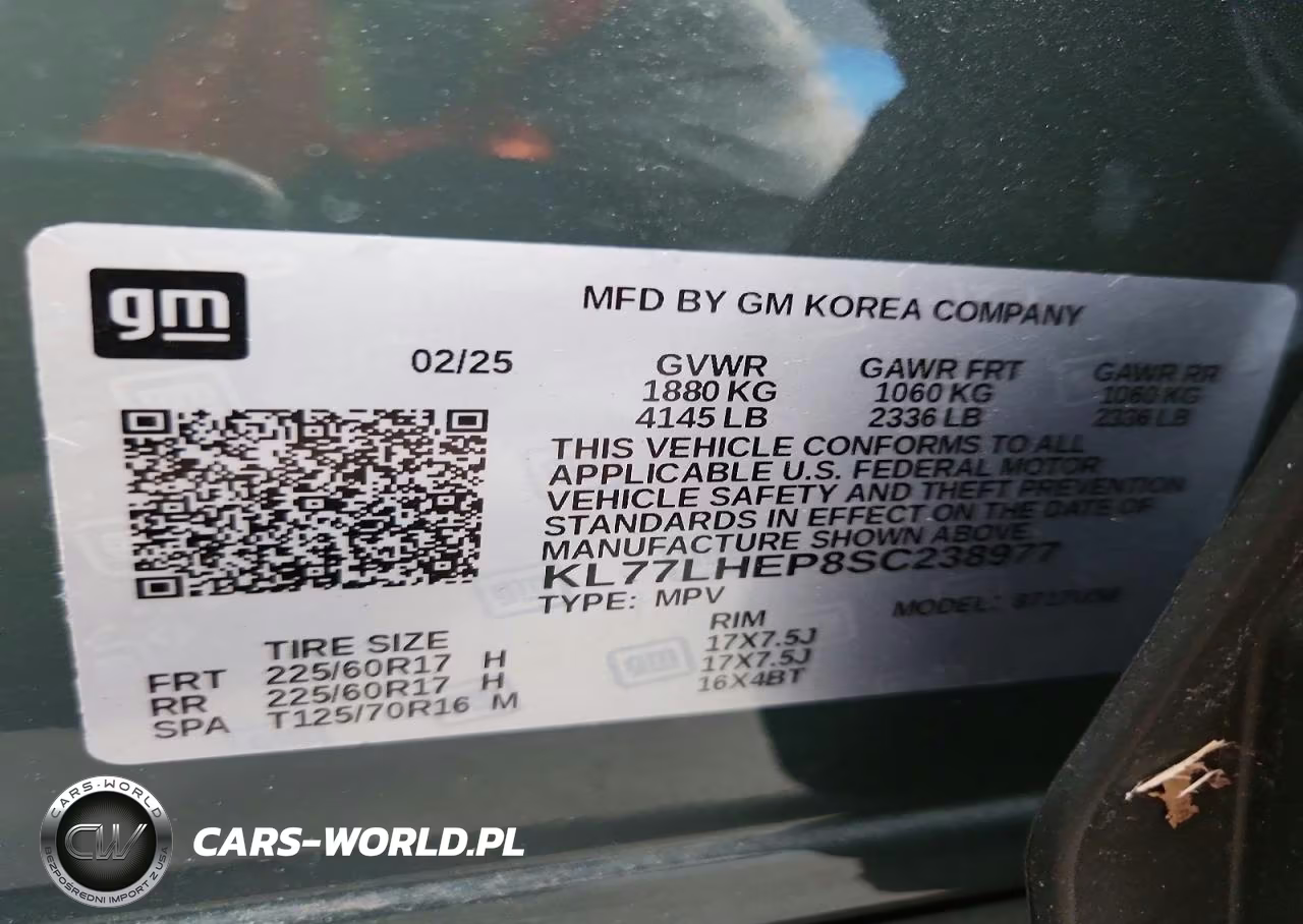 2025 Chevrolet Trax 1Lt VIN:KL77LHEP8SC238977 - 12