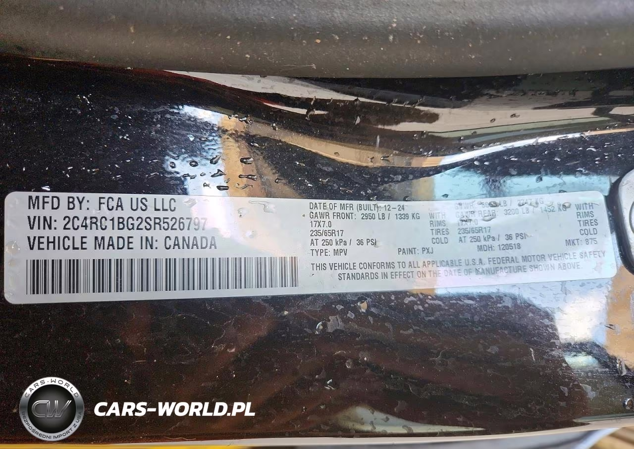 2025 Chrysler Pacifica Select VIN:2C4RC1BG2SR526797 - 13