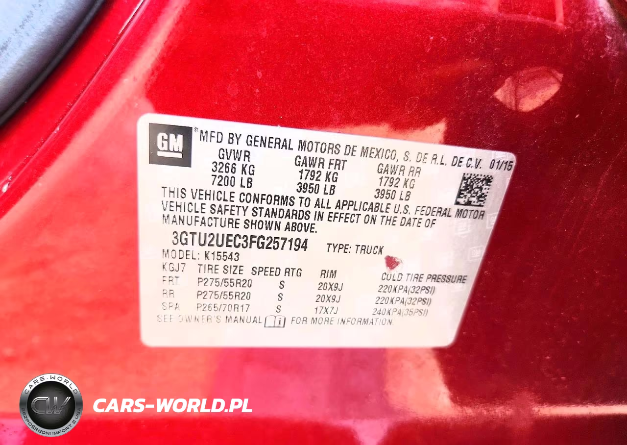 2015 GMC Sierra K1500 Sle VIN:3GTU2UEC3FG257194 - 12