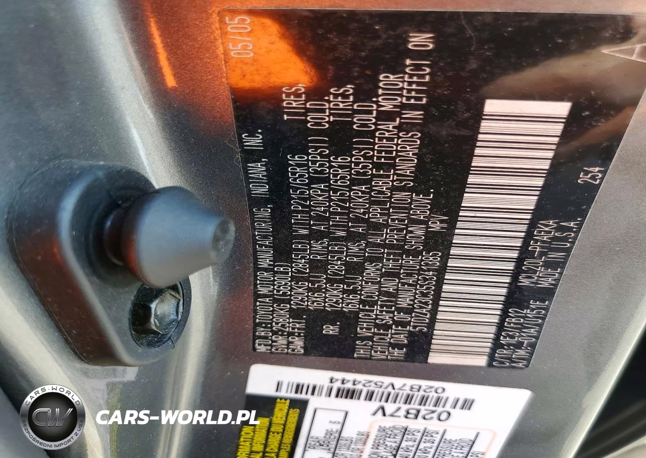 2005 Toyota Sienna Le 7 Passenger VIN:5TDZA23C35S341385 - 13