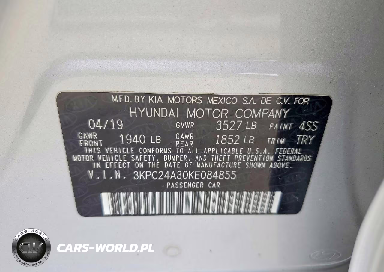 2019 Hyundai Accent Se VIN:3KPC24A30KE084855 - 12