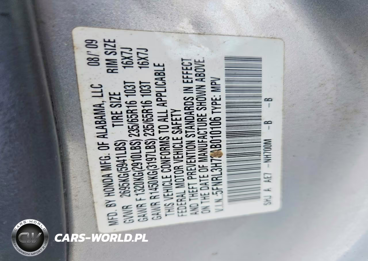2010 Honda Odyssey Exl VIN:5FNRL3H73AB010106 - 14