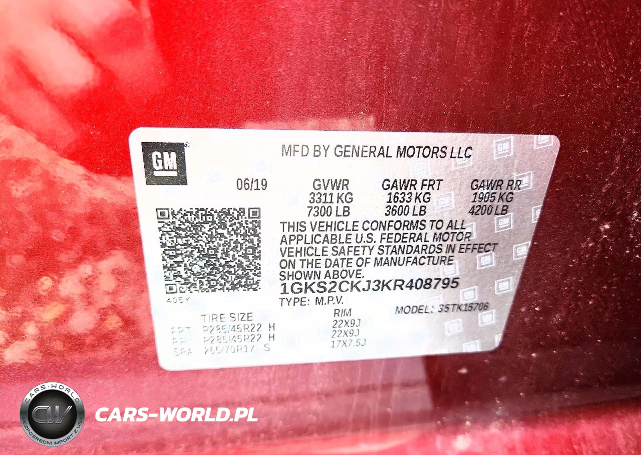 2019 GMC Yukon Denali VIN:1GKS2CKJ3KR408795 - 13