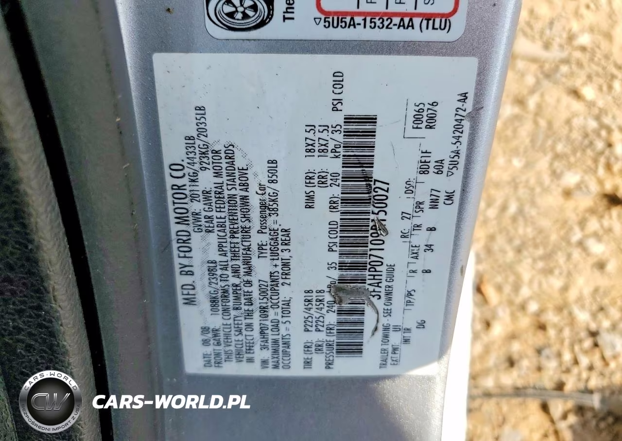 2009 Ford Fusion Se VIN:3FAHP07109R150027 - 12