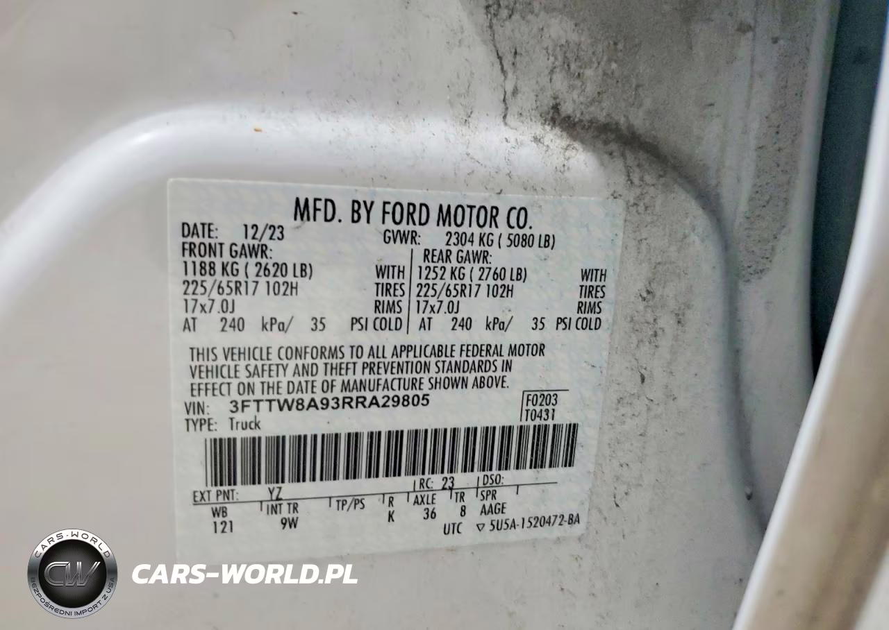 2024 Ford Maverick Xl VIN:3FTTW8A93RRA29805 - 12