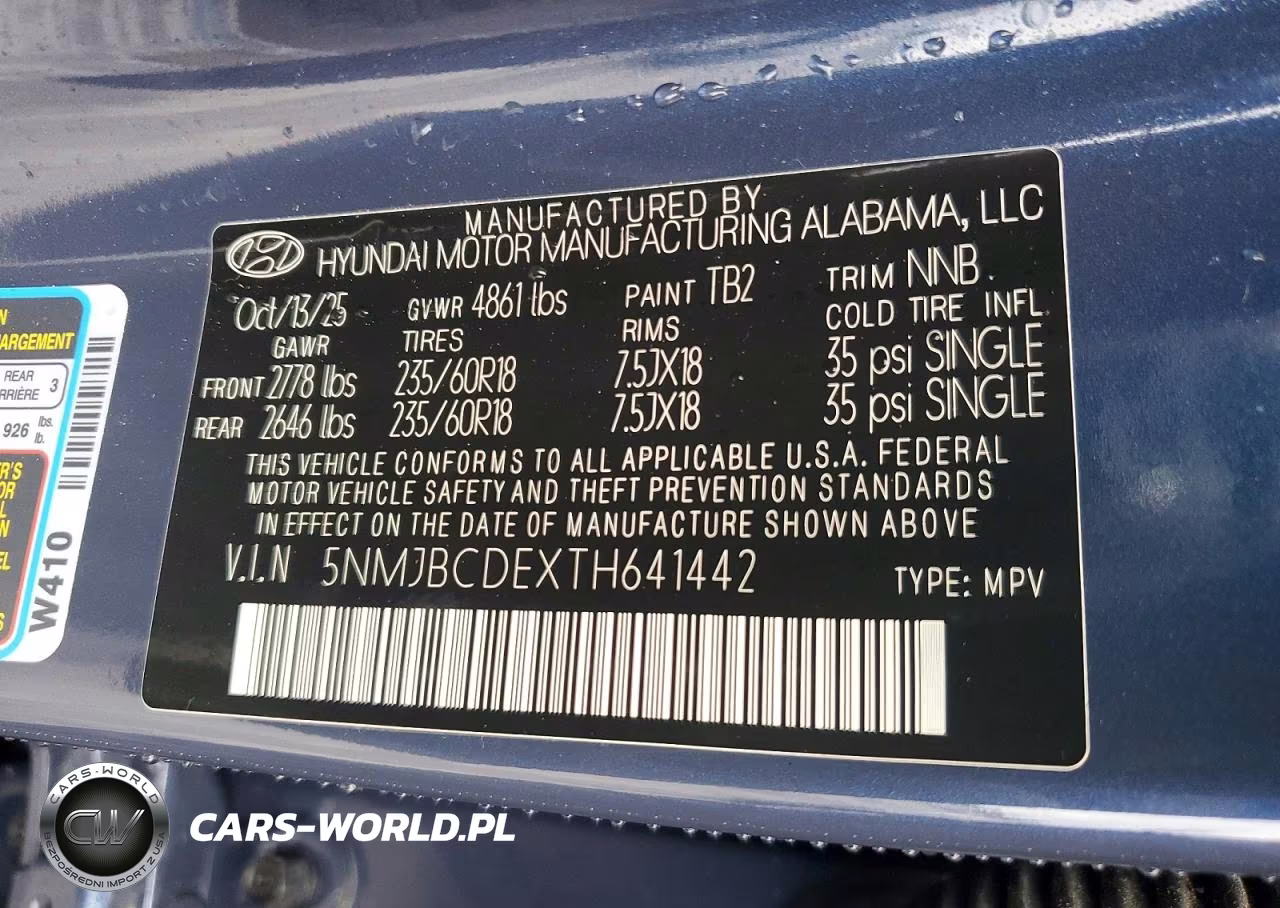 2026 Hyundai Tucson Sel VIN:5NMJBCDEXTH641442 - 14