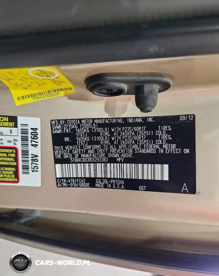 2013 Toyota Sienna Le VIN:5TDKK3DC8DS293383 - 13