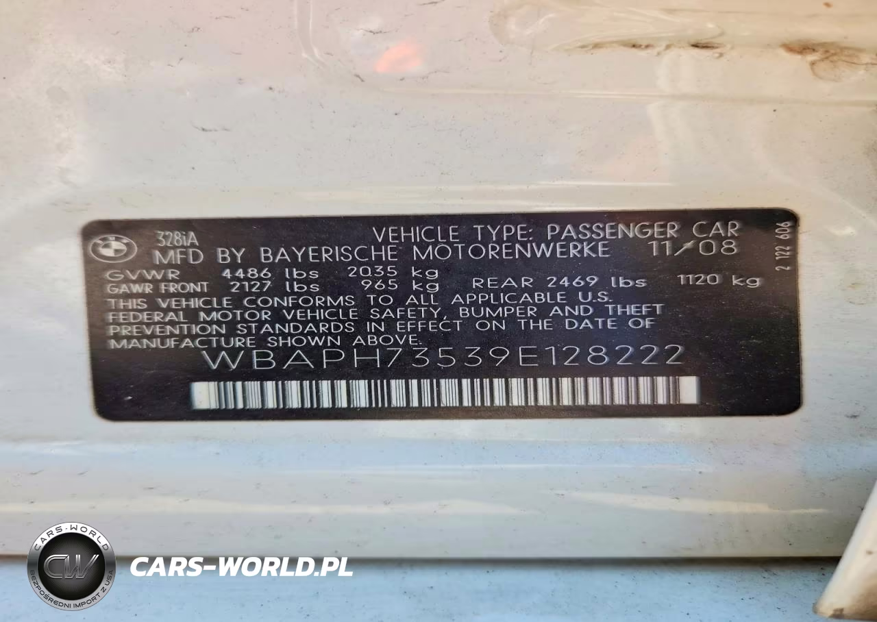2009 BMW 328 I VIN:WBAPH73539E128222 - 12