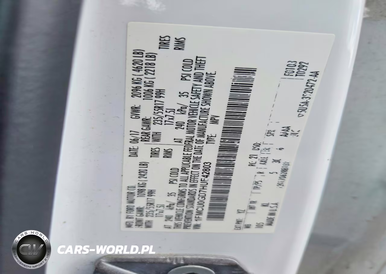 2017 Ford Escape Se VIN:1FMCU0GD7HUE42803 - 13
