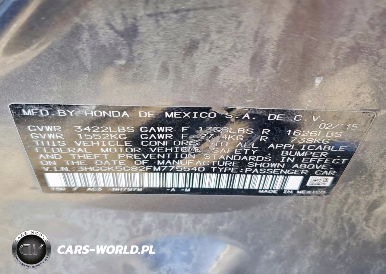 2015 Honda Fit Ex VIN:3HGGK5G82FM775540 - 12